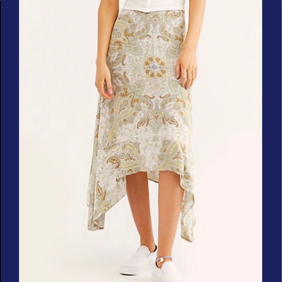 NWT- Free People At the Shore midi skirt - Picture 1 of 2